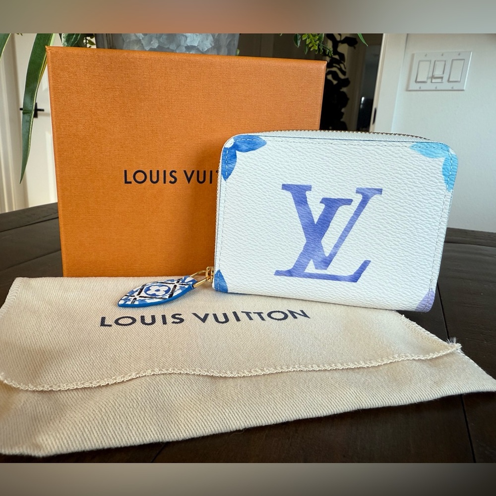 LV By the Pool Compact Zip Around Wallet